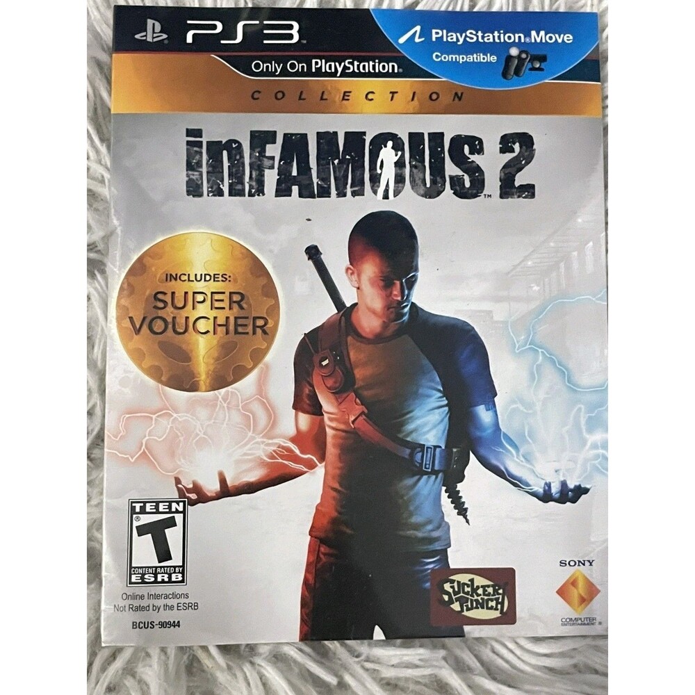 InFamous 2 Promo Sleeve PlayStation 3 PS3 Brand New Sealed